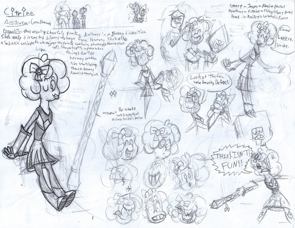 Citrine Concept Art And Wip Steven Universe By Zistheone On