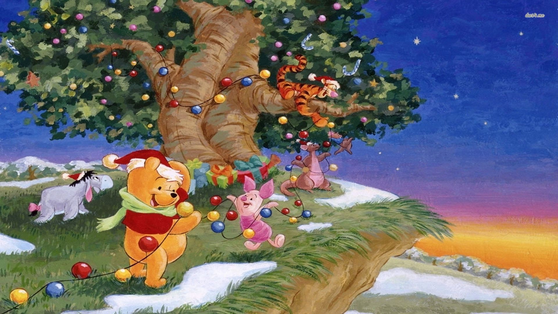 Pics Photos Winnie The Pooh Christmas Desktop Wallpaper