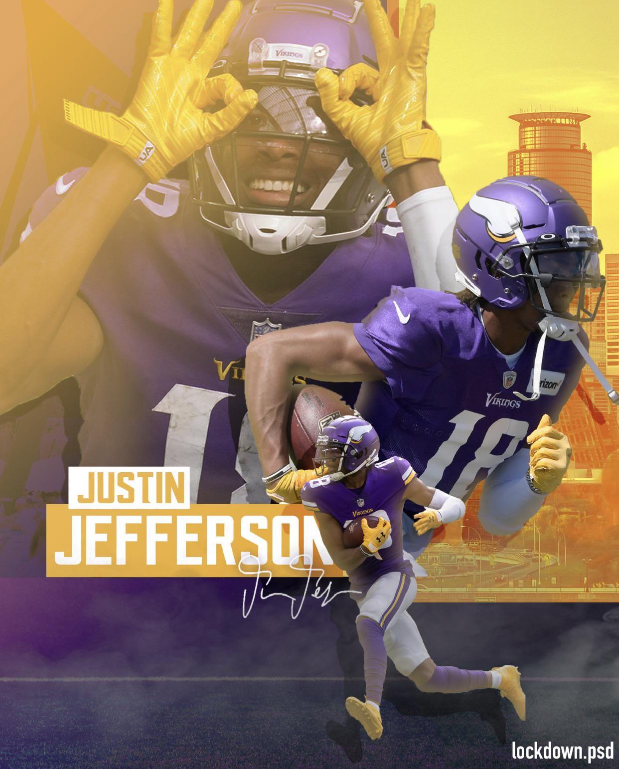 made a justin jefferson wallpaper for myself though you guys