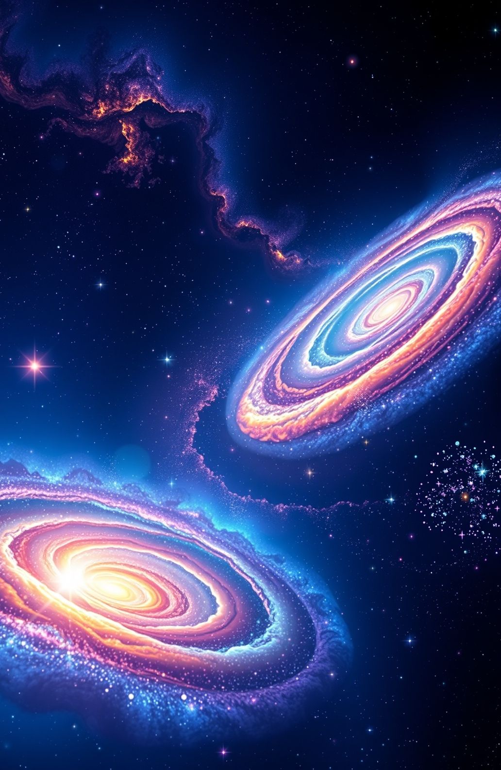 Blue Space Wallpaper