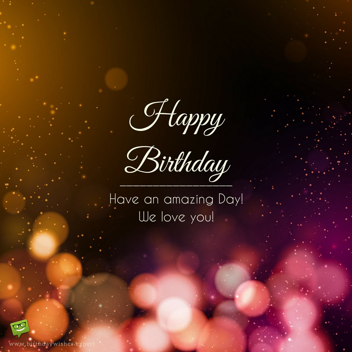Happy BirtHDay Wish For A Friend On Abstract Background With