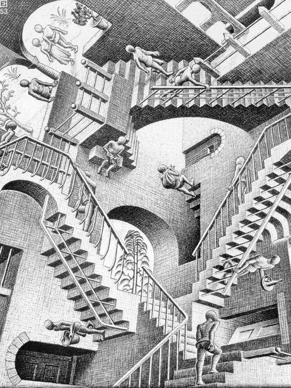 Escher Relativity Wallpaper By Mbar63