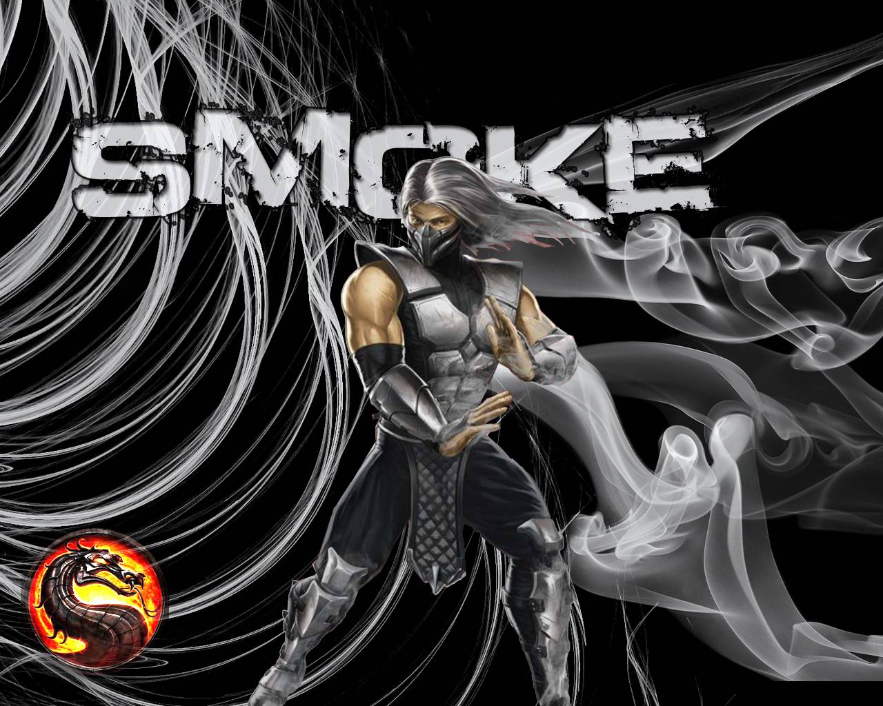 Smoke Stand HD Mortal Kombat Wallpaper