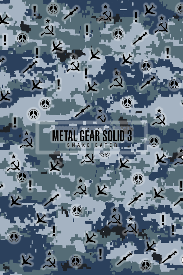 Digital Camo Wallpaper iPhone Metal Gear Solid