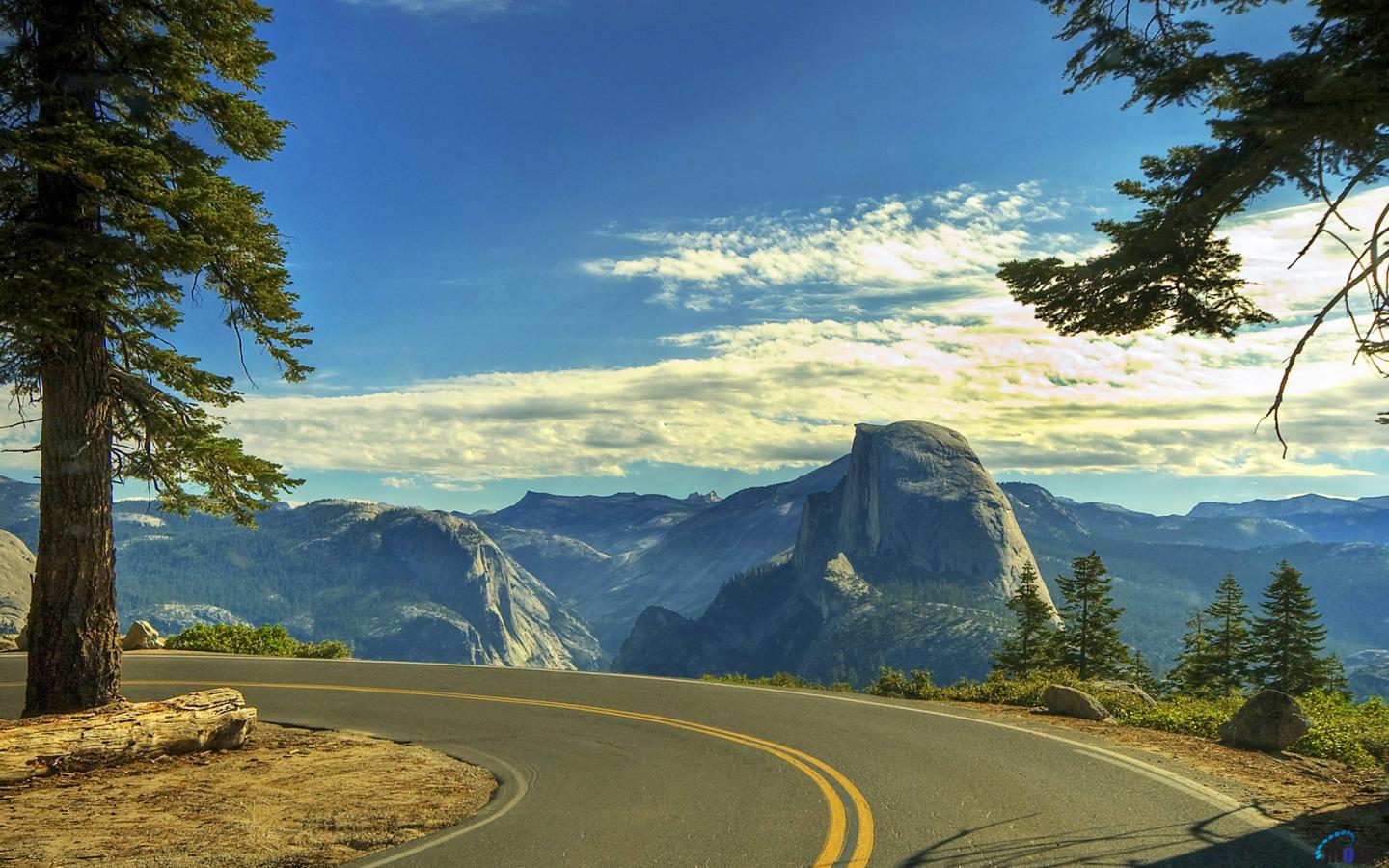 Desktop Wallpaper Beautiful Road Yosemite National Park California
