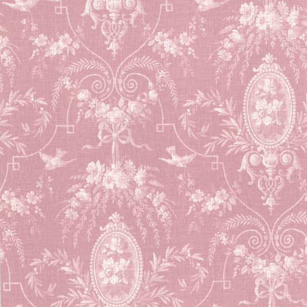 Pink Cameo Fleur Flourish Beacon House Wallpaper