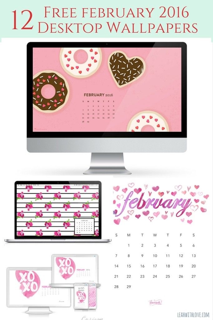 February Desktop Wallpaper Leah With Love