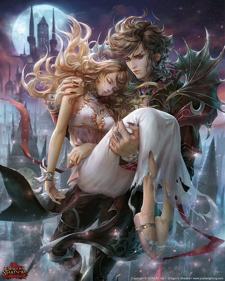 Love Couple Angel Devil Beautiful Girl Boy Game Wallpaper