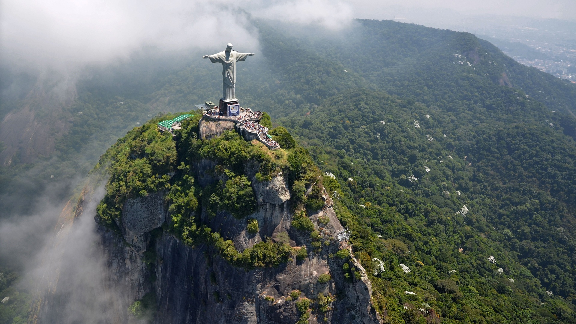 With Christ The Redeemer Pictures Places To Visit In Rio Wallpaper