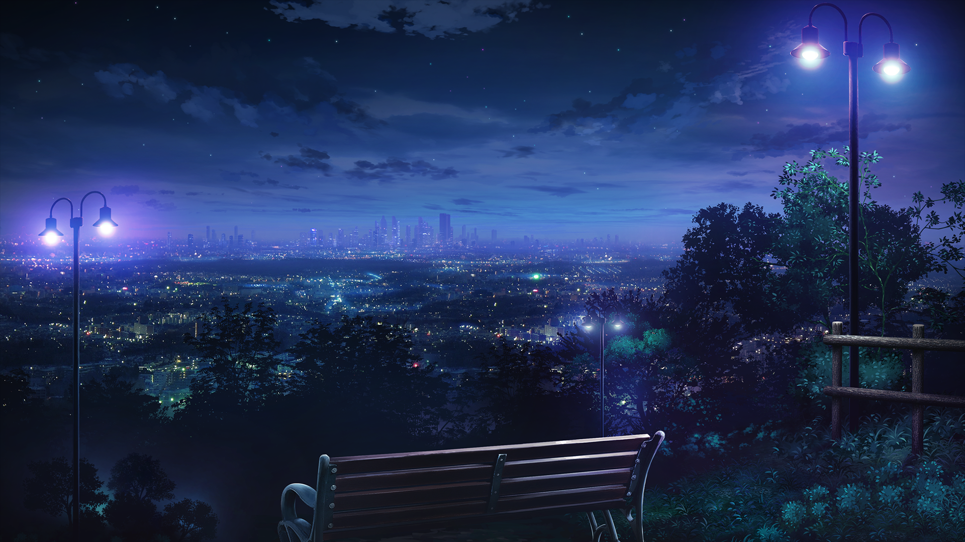 1038712 sunlight street light cityscape night anime sky