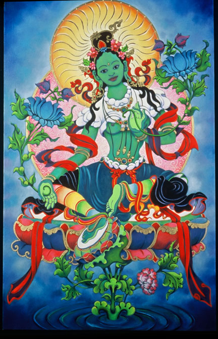 Green Tara Wallpaper The Story On How Goddess