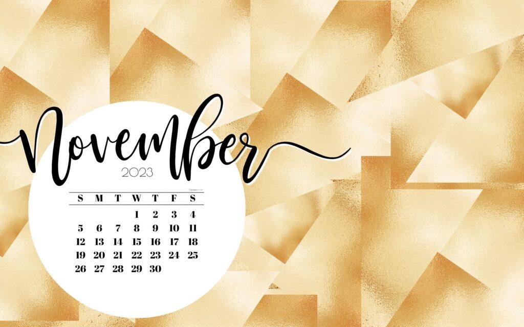 November Desktop Wallpaper Cute Calendar