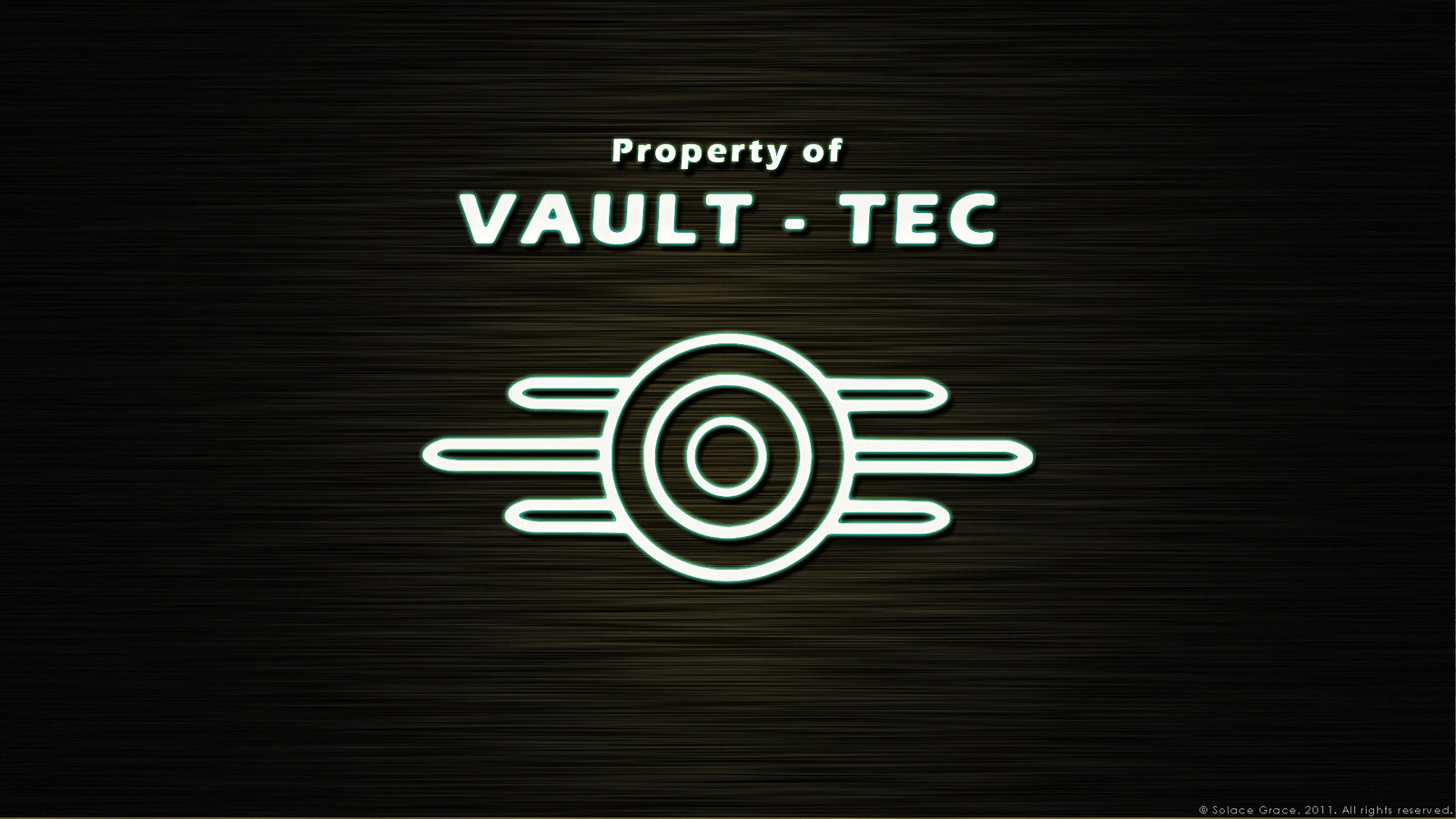  wallpaper hdtv widescreen 1920x1080 wallpaper the vault tec logo
