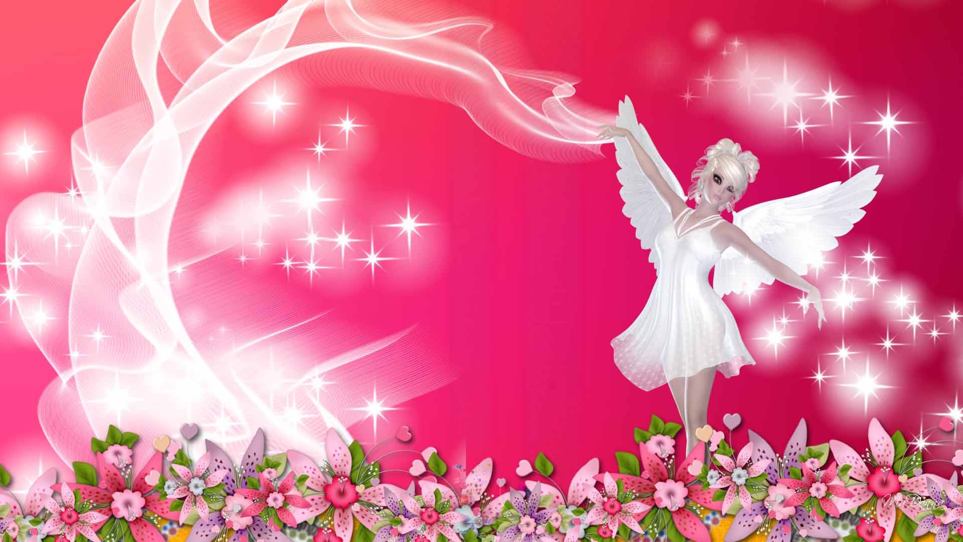 Pink Fairy Wallpaper   Desktop Backgrounds