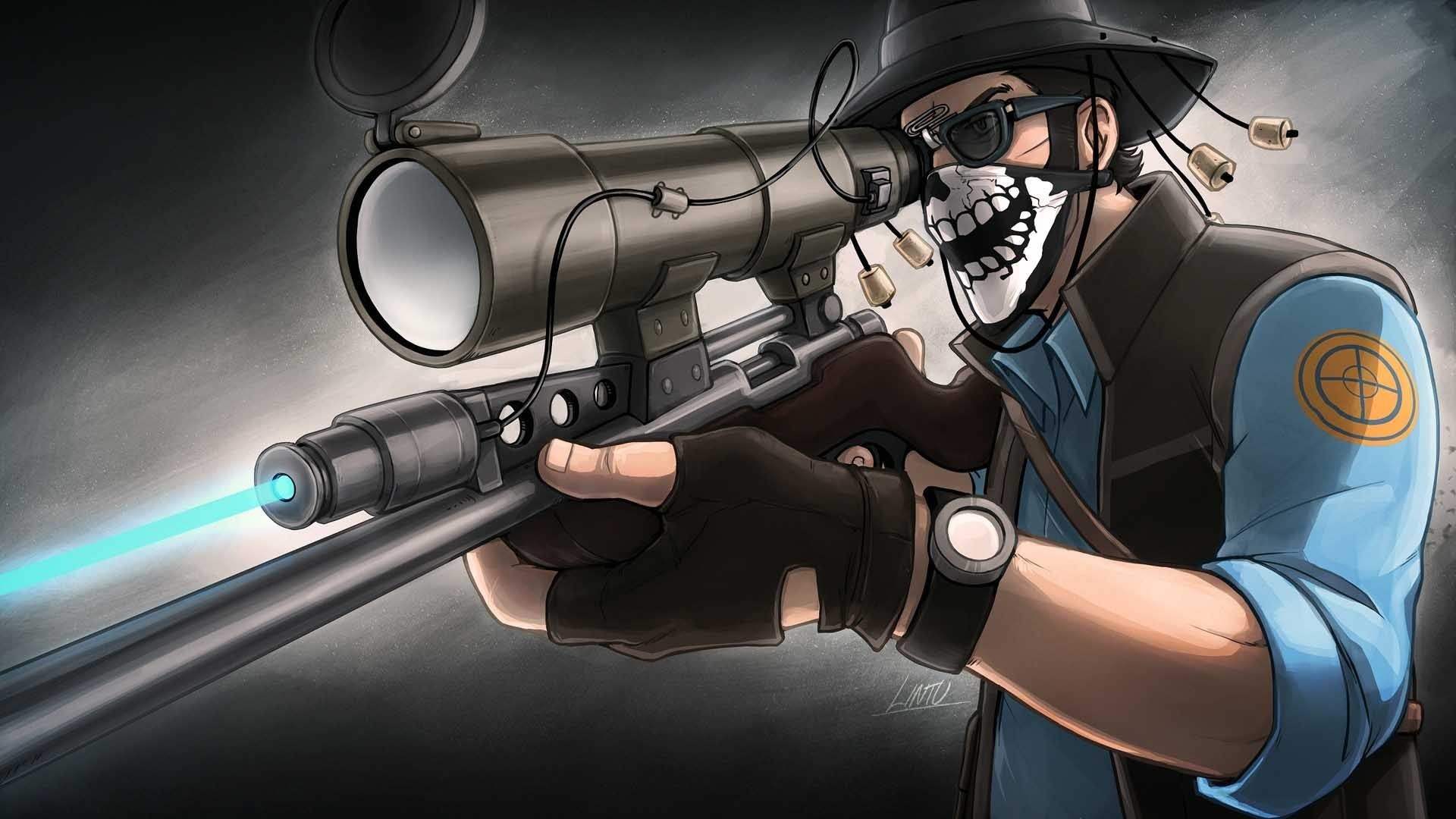 Team Fortress Sniper Wallpaper Image