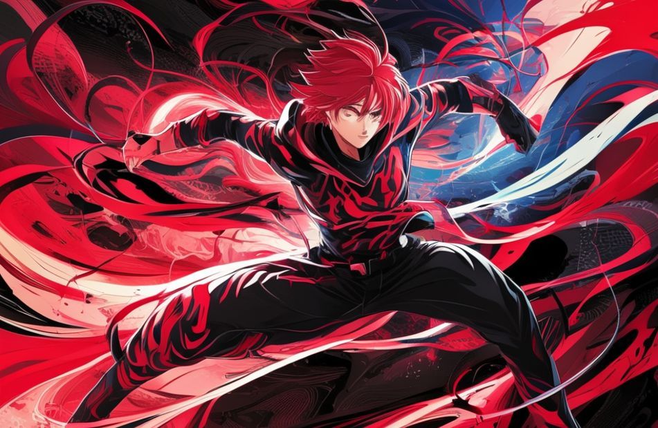 Red And Black Anime Wallpaper