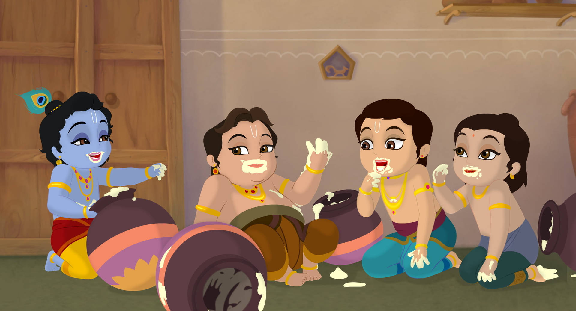 Top Cartoon Krishna Wallpaper Full HD 4k To Use