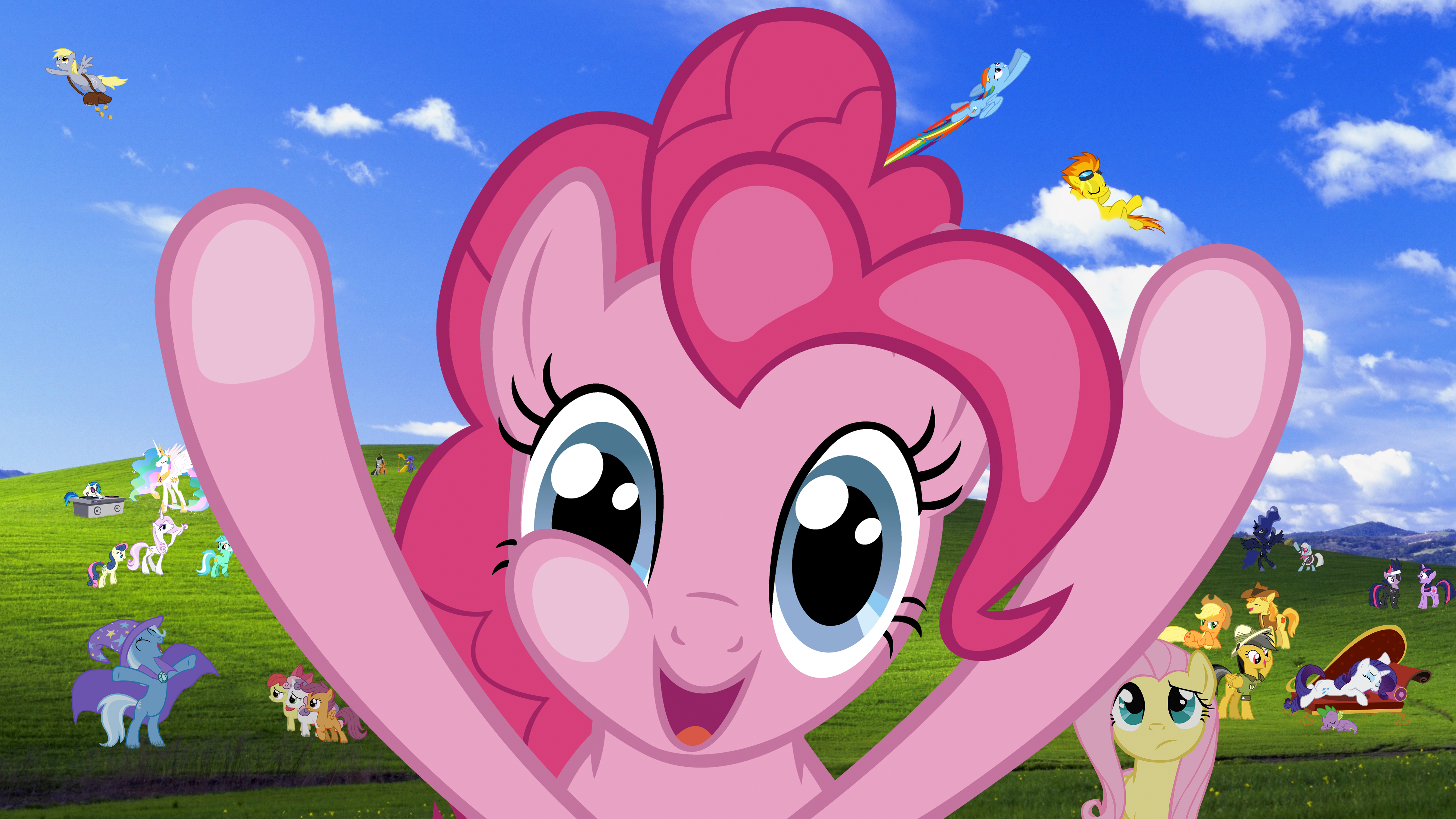 Windows Pony Wallpaper Pinkie Pie Version By Realboser