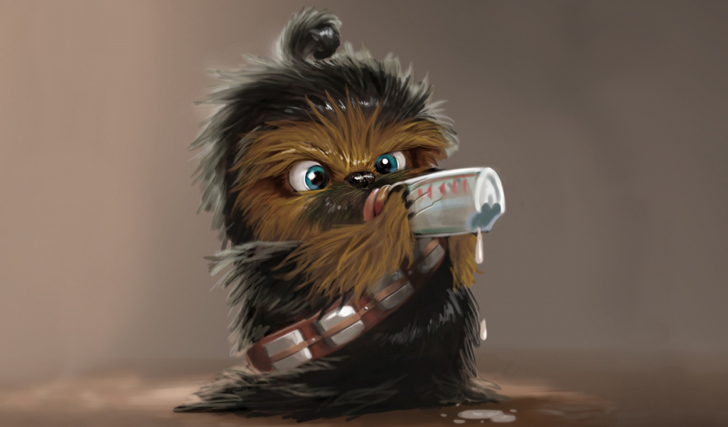 Wallpaper Star Wars Chewbacca Drink Baby Book