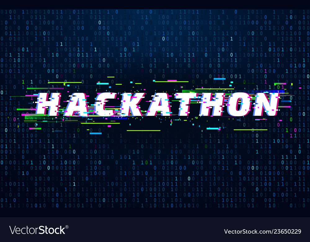 Hackathon Background Hack Marathon Coding Event Vector Image