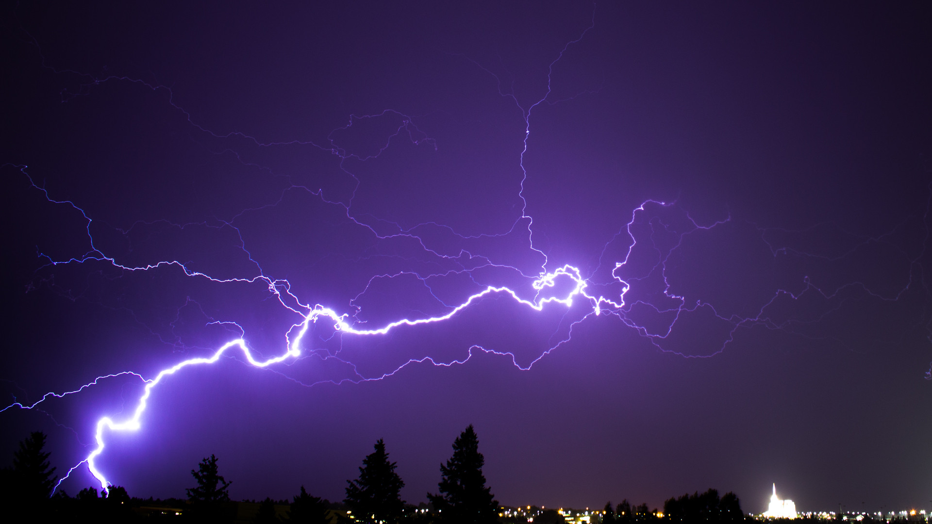 Lightning Over Rexburg Idaho I