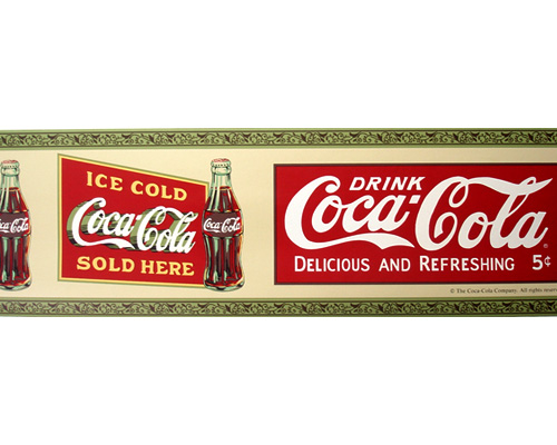 Coca Cola Wall Pre Pasted Border Sticker Outlet