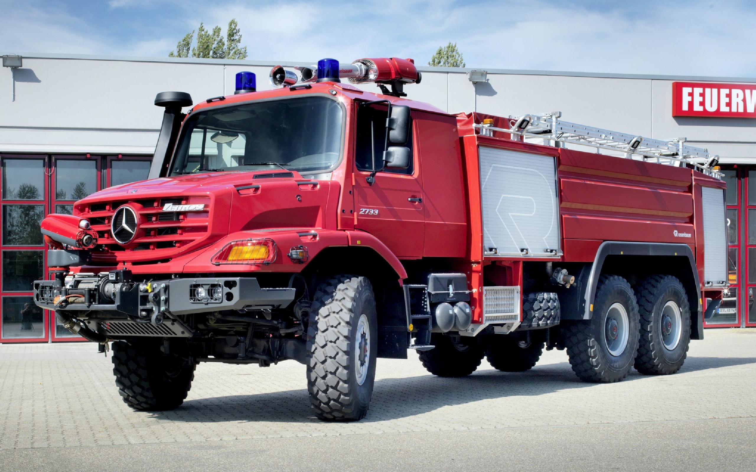 Benz Fire Truck Veh Culo Cami N De Bomberos Engine