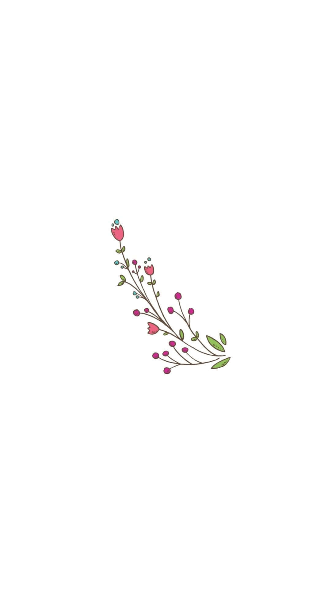 Minimalist Flower Aesthetic Wallpaper