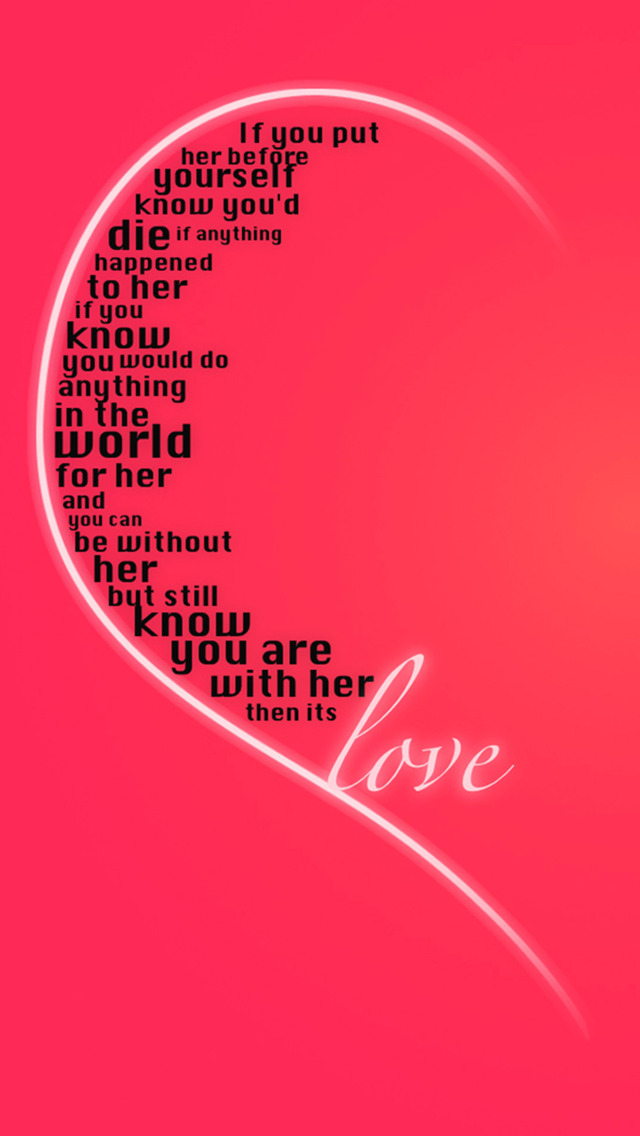Love Poems iPhone Wallpaper Top