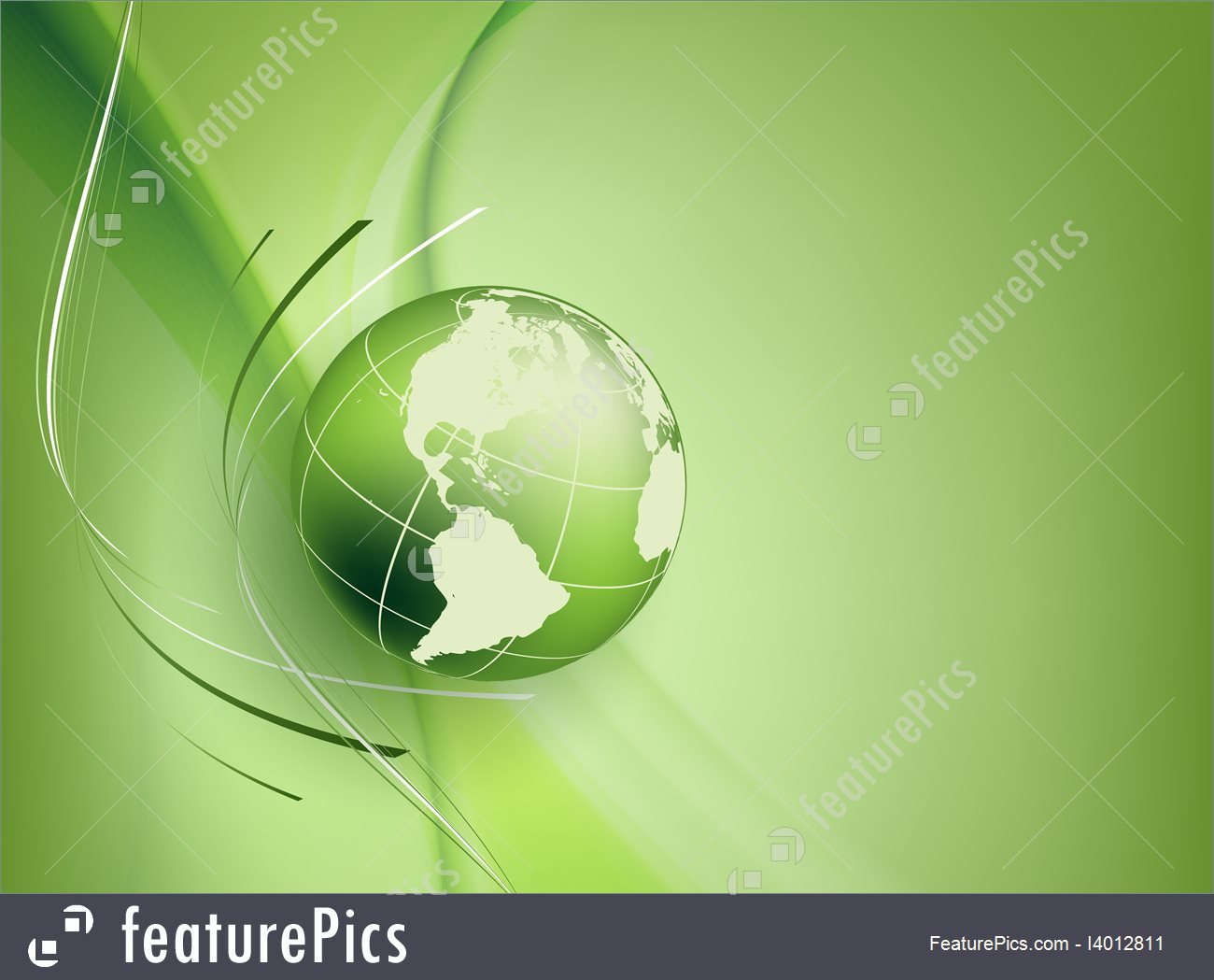 Green Globe Background Eps10 Colorful Design