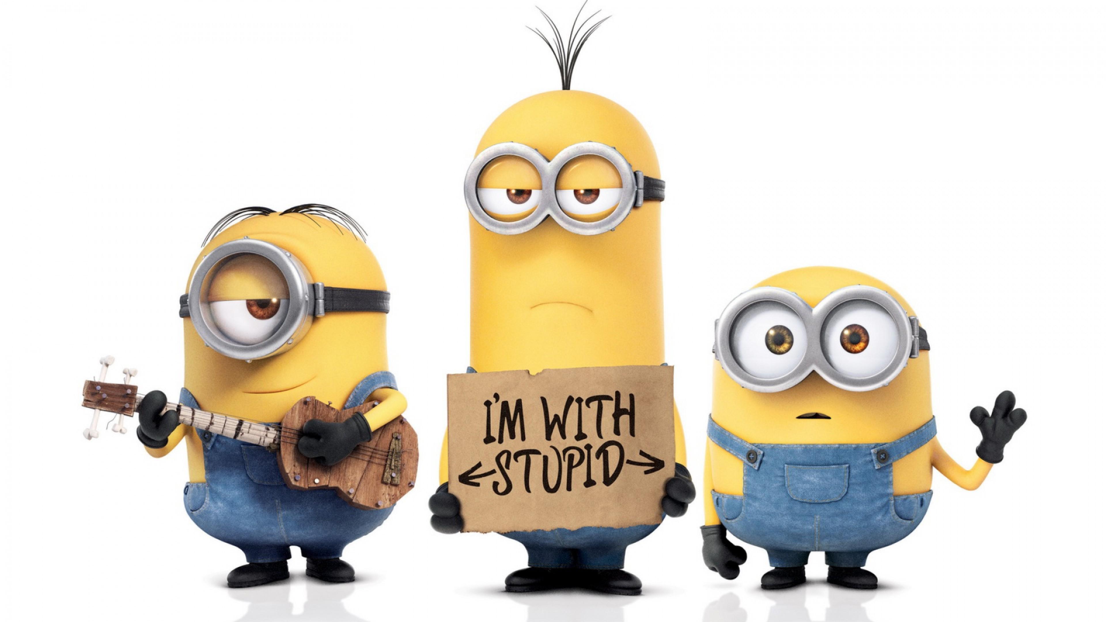 Cute Minions Background HD Wallpaper For Desktop And Mobiles 4k