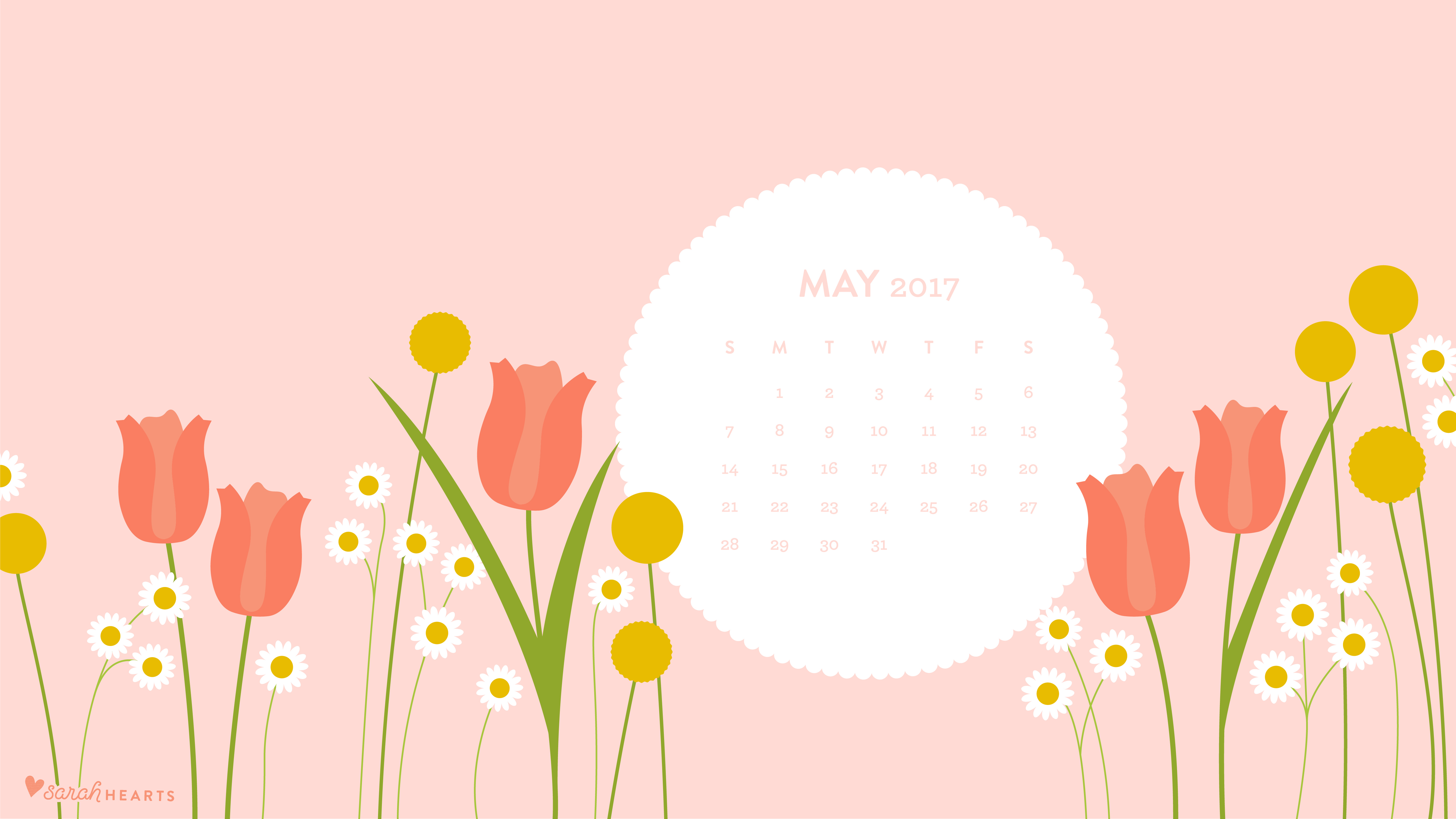 May Calendar Wallpaper Sarah Hearts