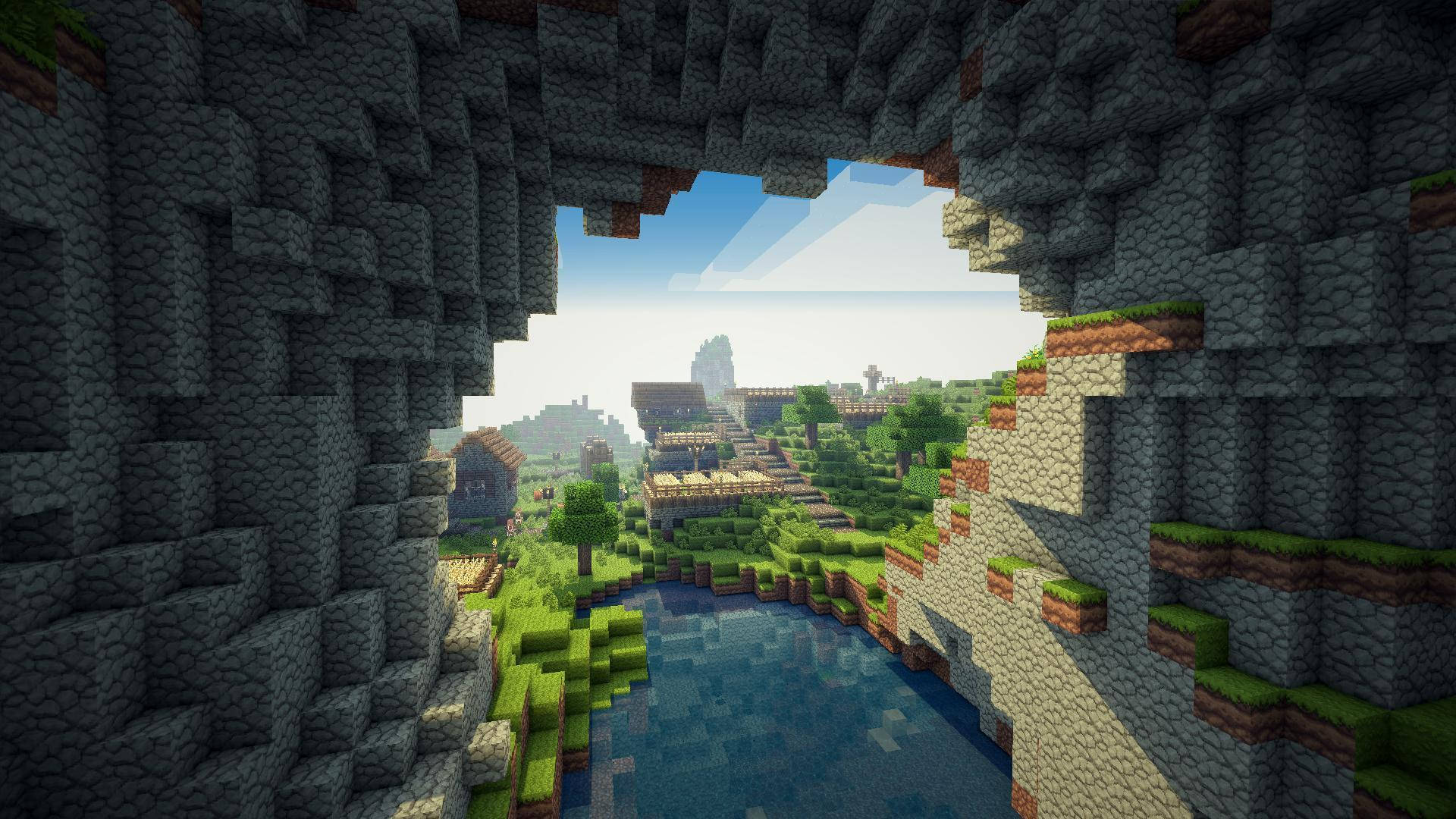 Minecraft Great Cave Walls Forest HD Mm9b3bqe6qc6s96f Wallpaper