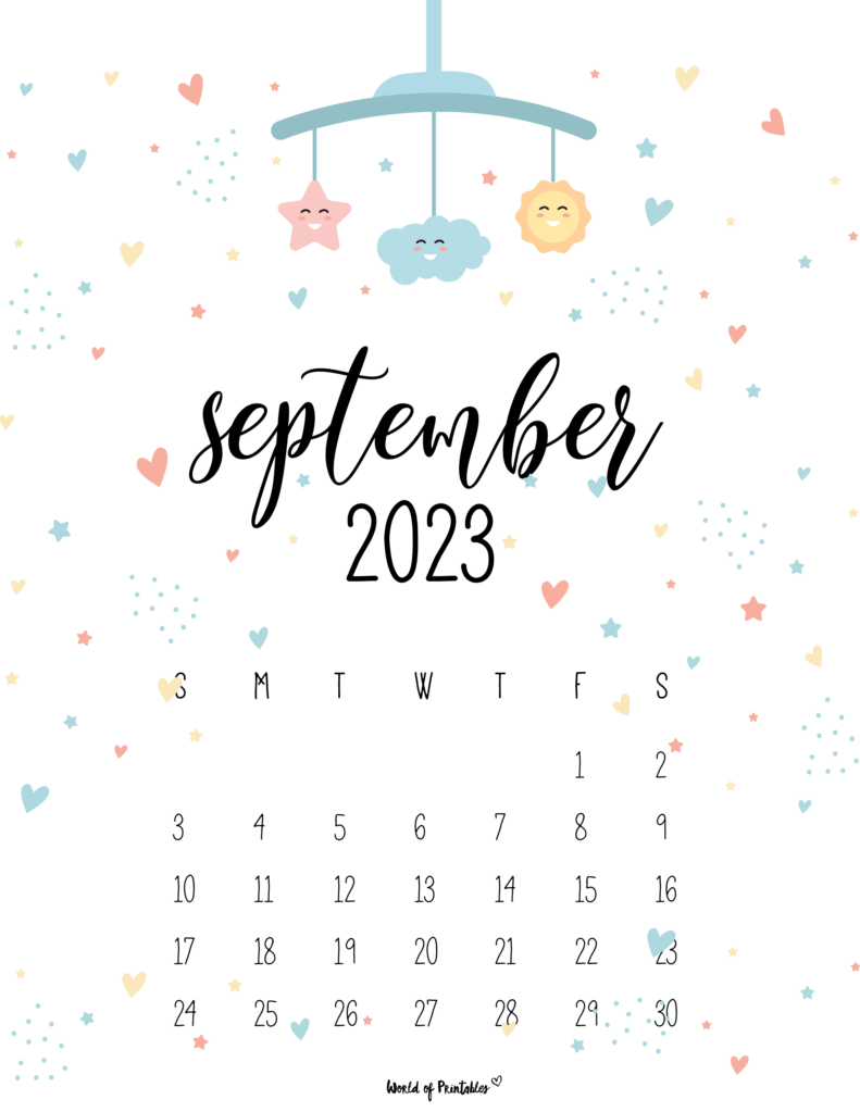 September Calendars Styles