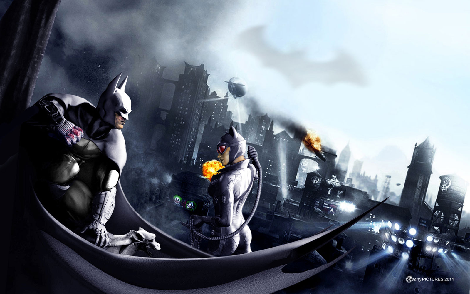 Games Wallpaper Batman Vs Catwoman Arkham City