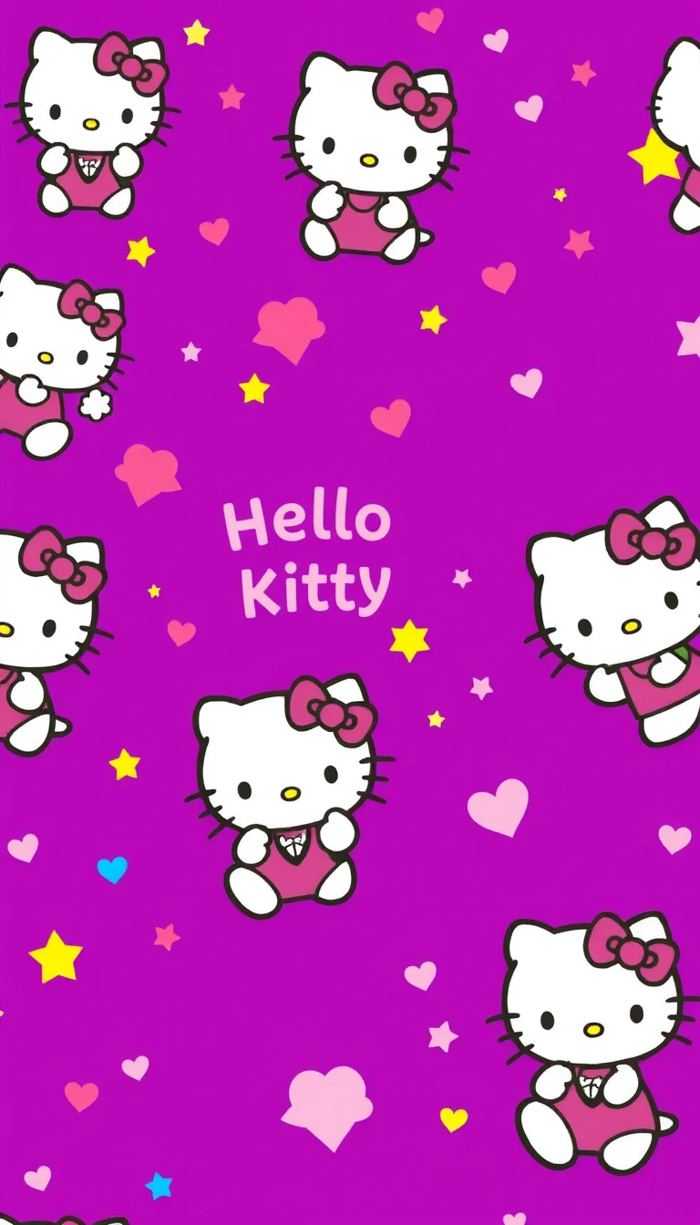 Purple Hello Kitty Wallpaper