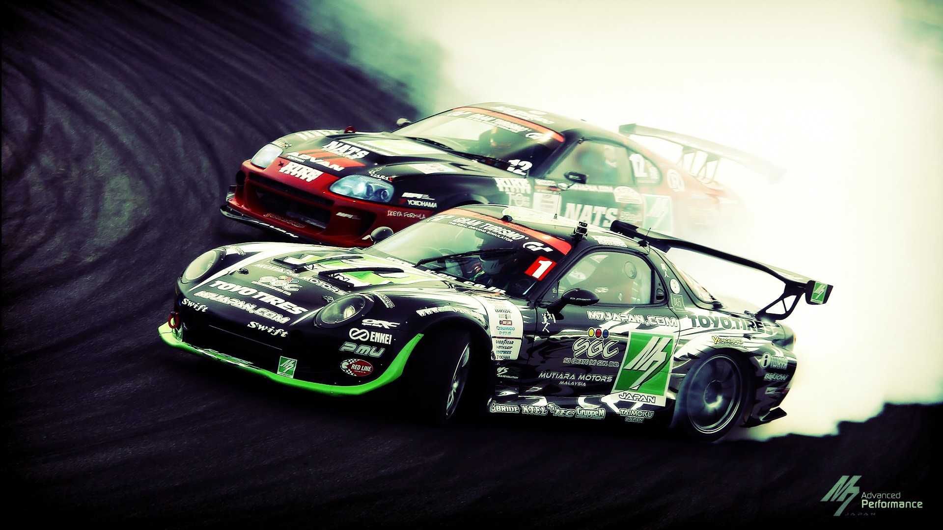 Supra Vs Rx7 Drift Wallpaper Myspace Background