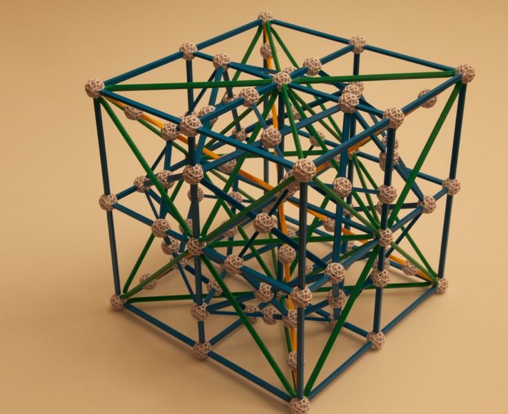 Metatron S Cube In 3d Made With Zometools