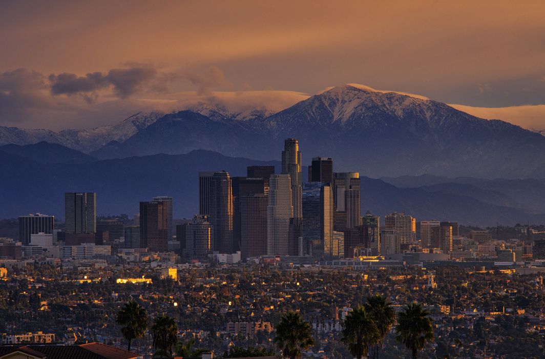 California City Los Angeles Mountains Wallpaper