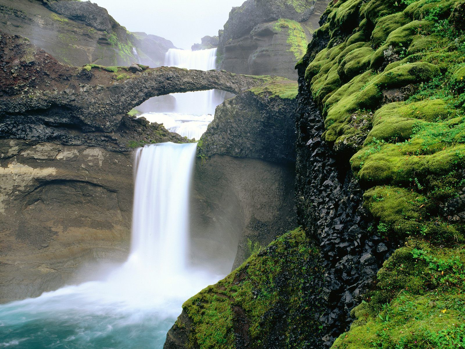 View Scenic Waterfall Iceland in full screen