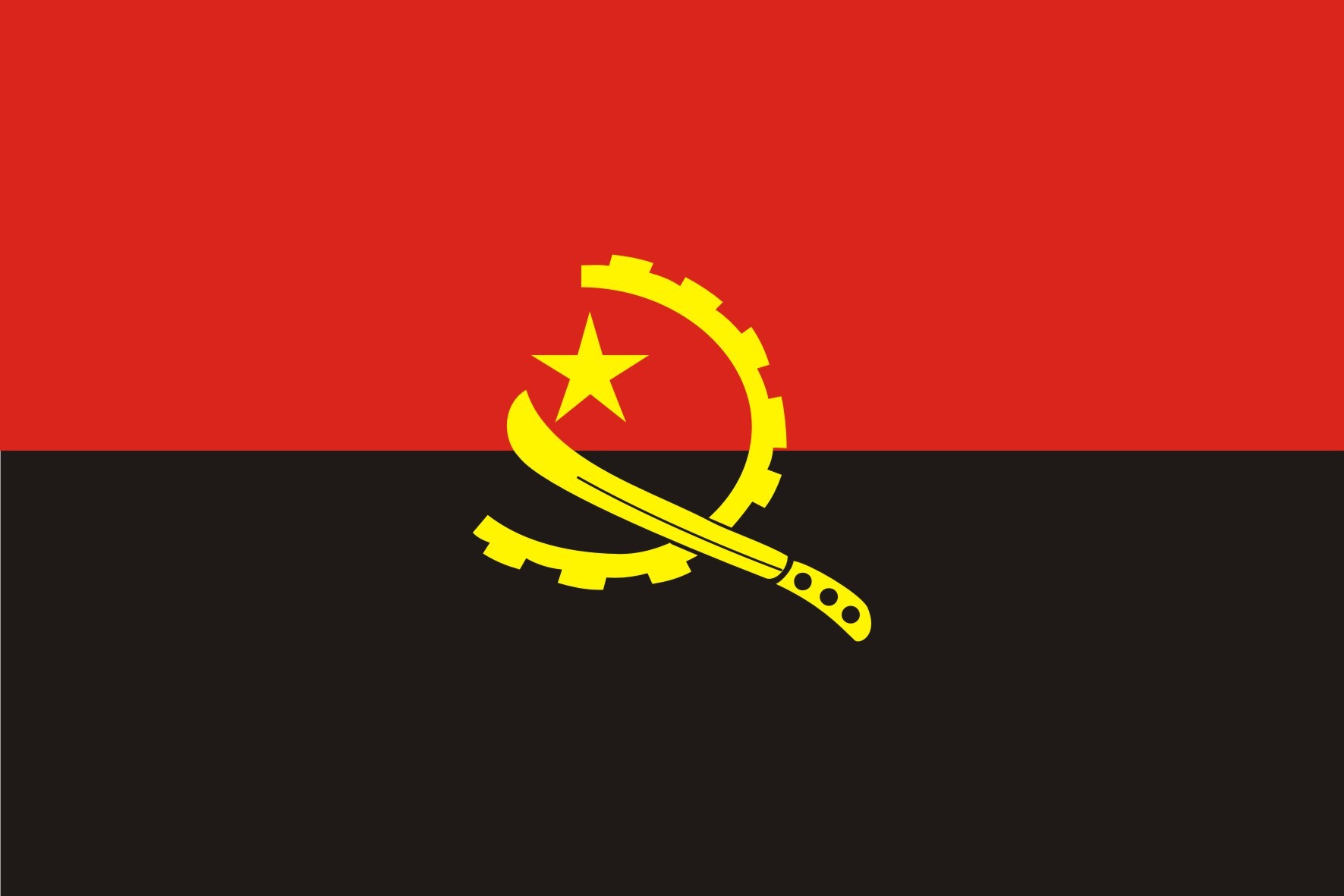 Angola Countries Flag HD Wallpaper Ongur