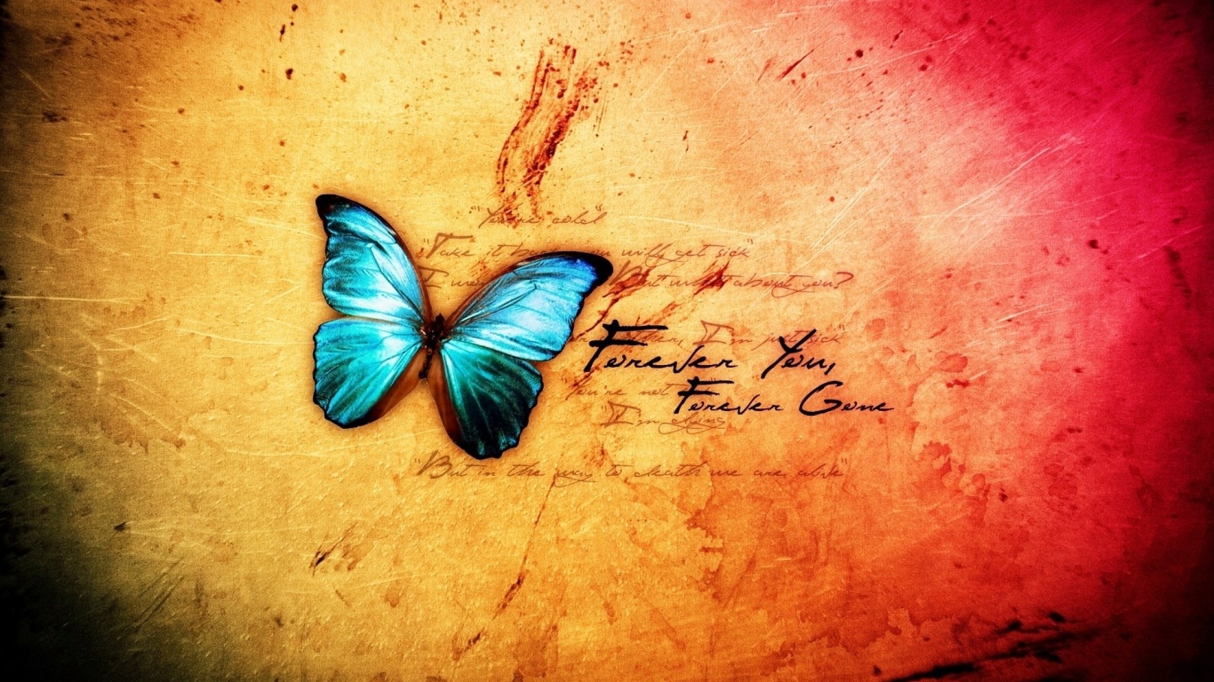 Abstract Blue Butterfly Desktop Pc And Mac Wallpaper