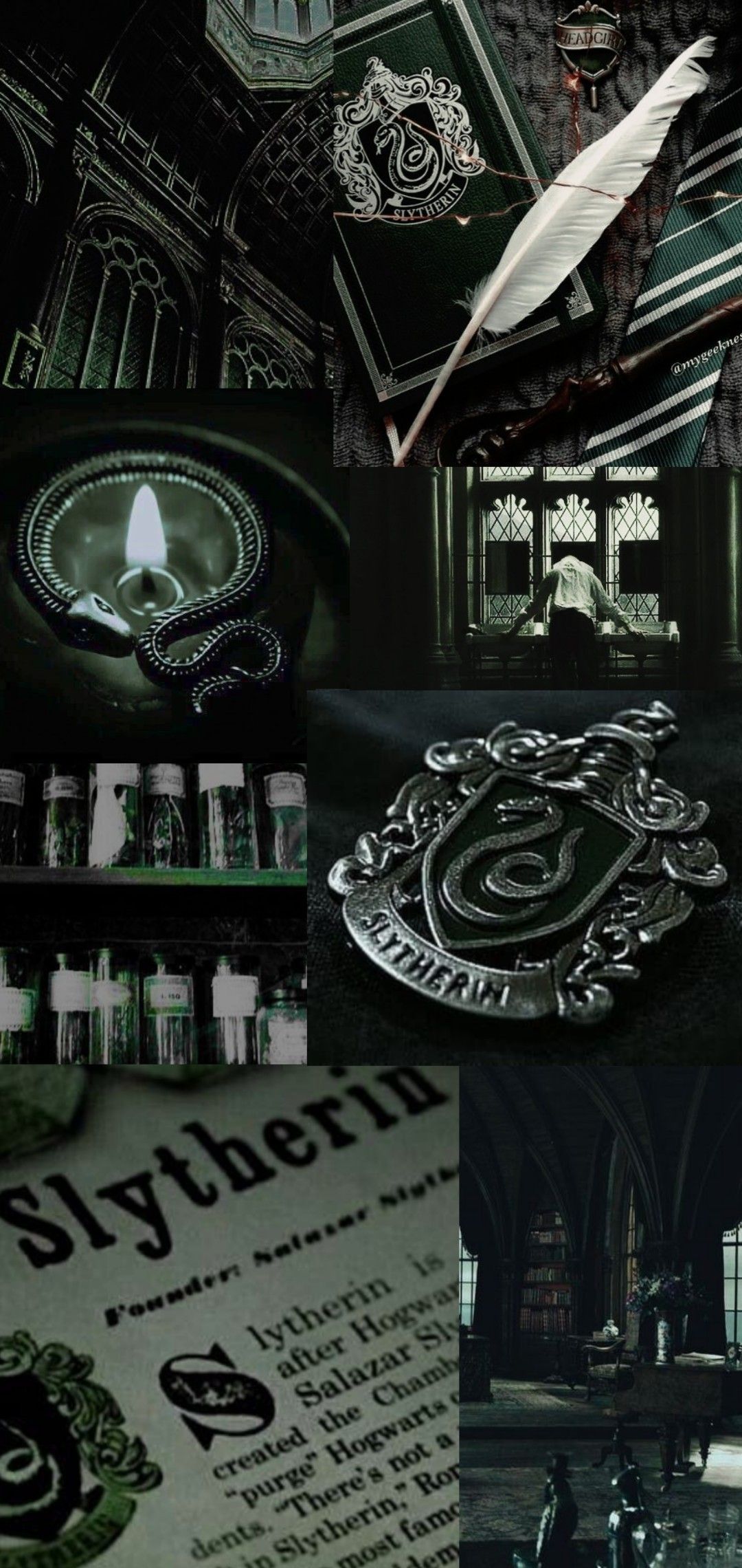 Harry Potter Wallpaper Slytherin Aesthetic Mwdblood