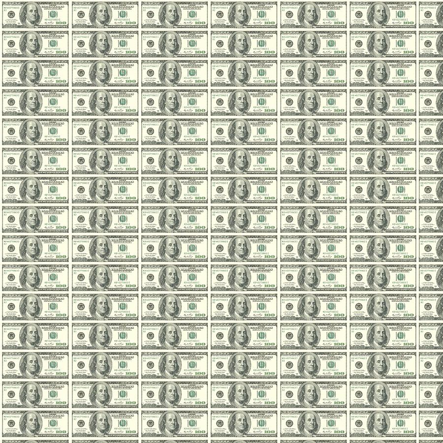 One Hundred Dollar Bill Wallpaper Digital Art By Thomas Carrigan