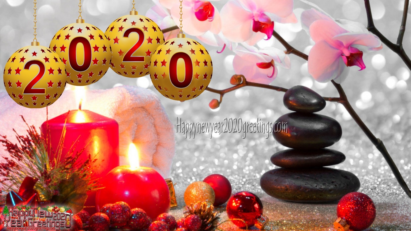 Happy New Year Image With Colorful Background S