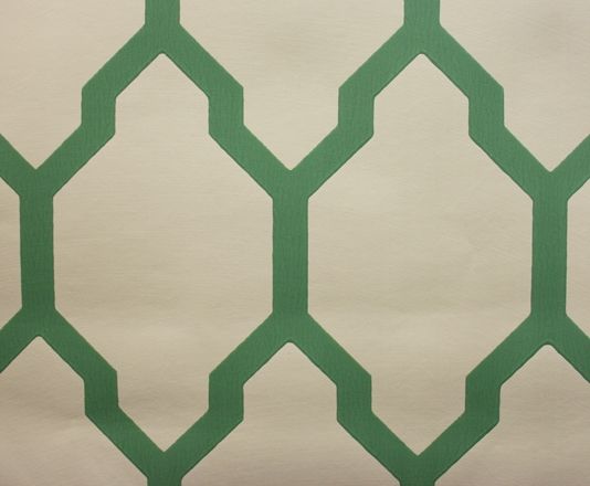 Tessella Wallpaper A large bold geometric repeat design in emerald 534x440