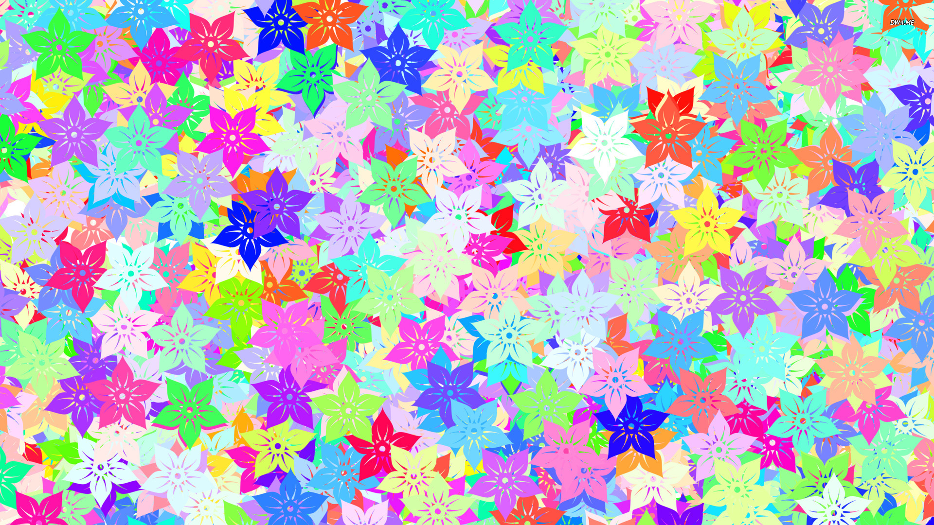 Pastel Spring Flowers Wallpaper