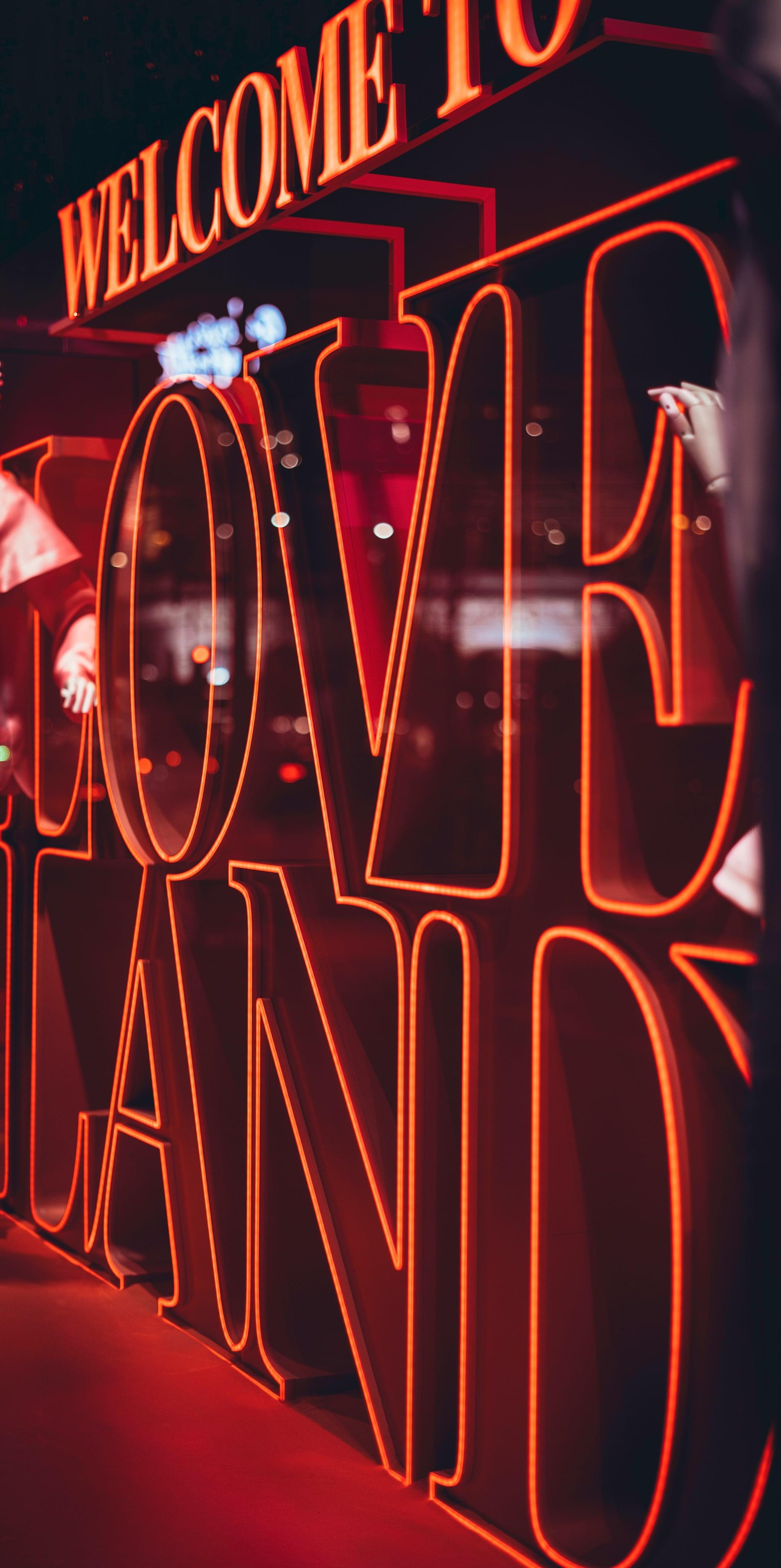 Valentine S Day Wallpaper Love Land Neon Sign The Dreamiest