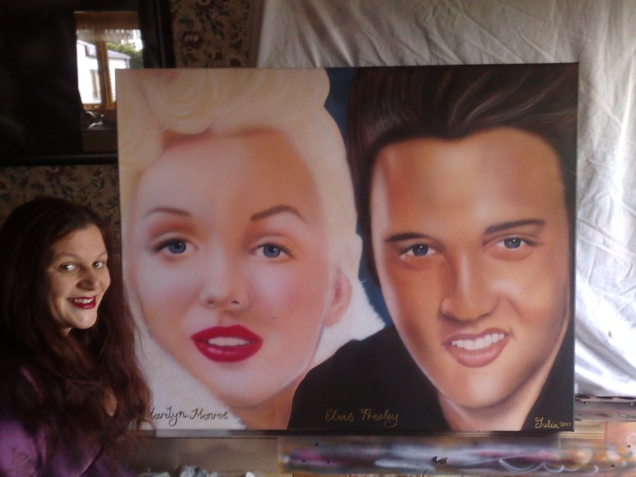 Elvis And Marilyn Monroe Wallpaper Presley
