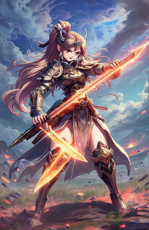 Anime Girl Warrior Wallpaper
